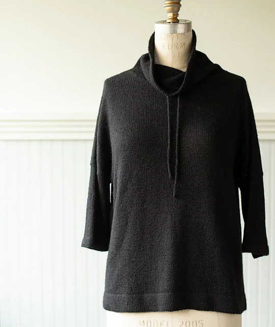 Funnel Neck Pullover by Churchmouse Yarns and Teas - Image 4