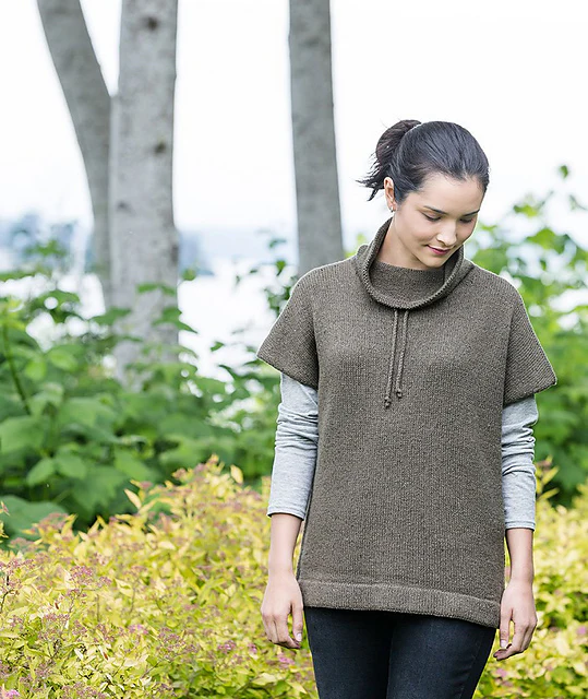 Funnel Neck Pullover by Churchmouse Yarns and Teas - Image 8