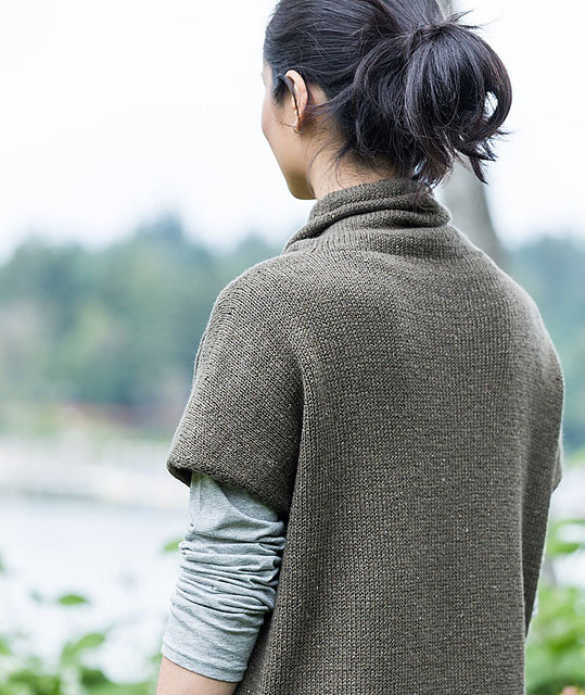 Funnel Neck Pullover by Churchmouse Yarns and Teas - Image 9