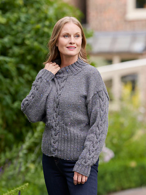 Georgina Women's Cable Jumper by Jenny Watson
