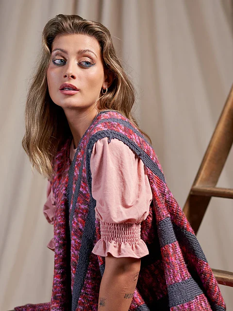 Harriet Poncho with Button Shoulder Detail by Zandra Rhodes - Image 2