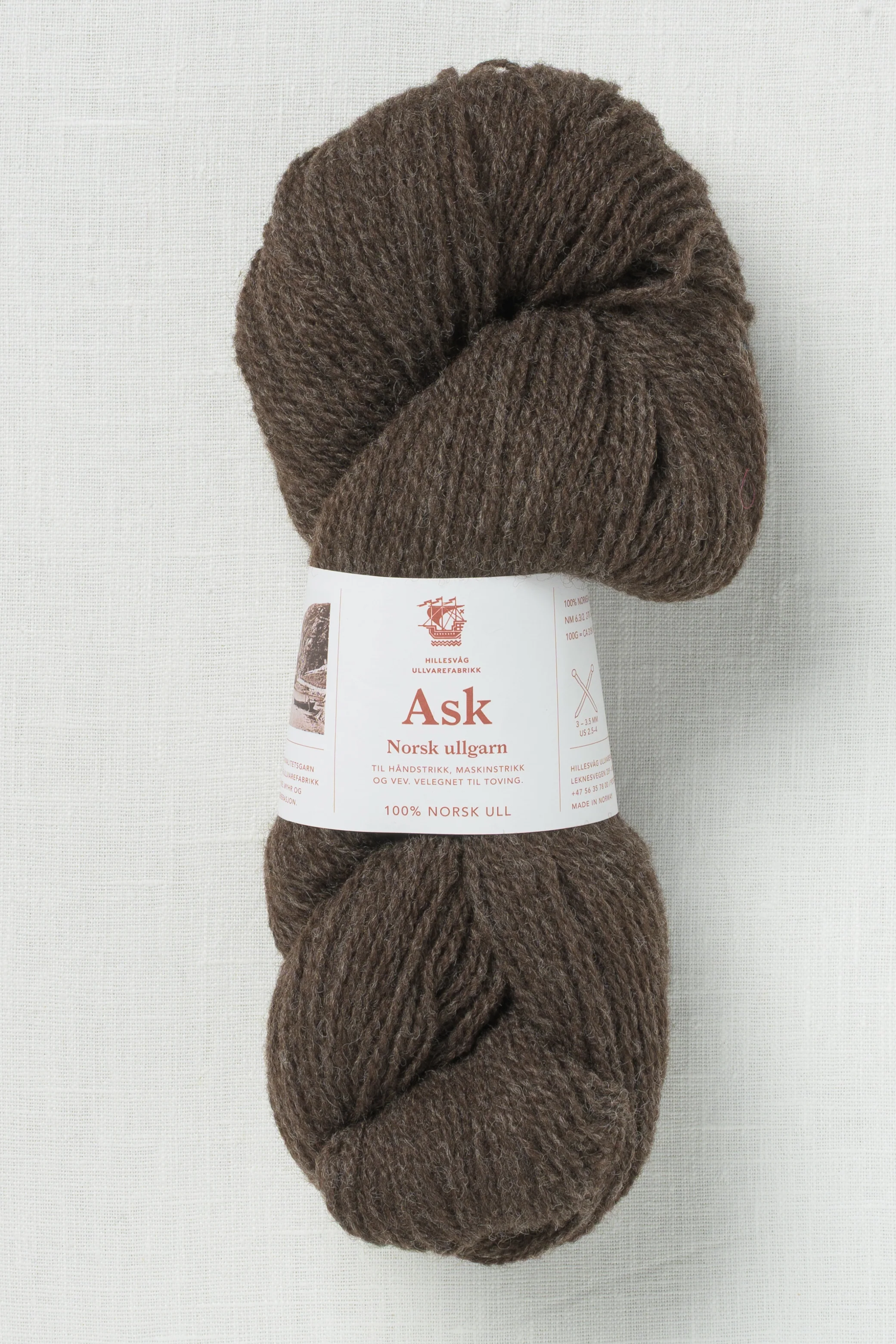 Hillesvåg Ask 6148 Heathered Dark Brown