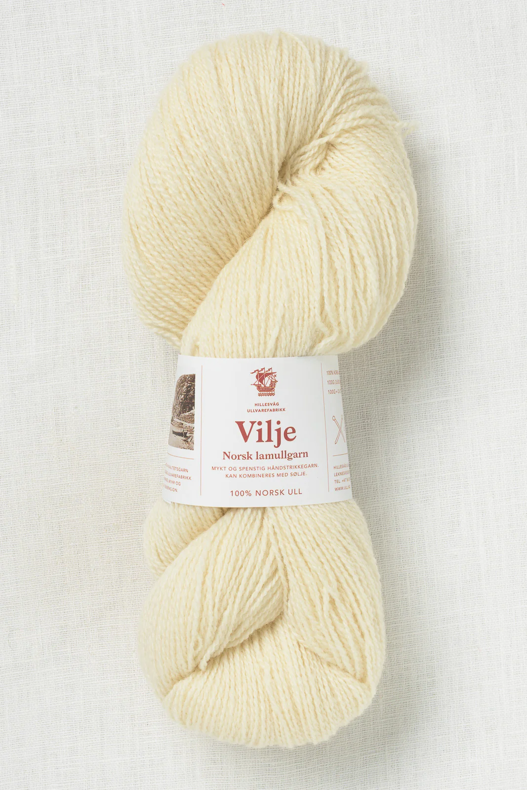 Hillesvåg Vilje 400 Unbleached White