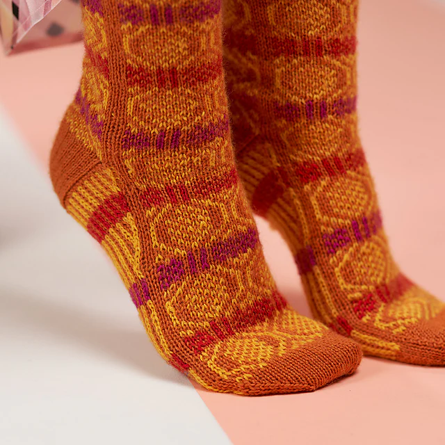 Hive Knitted Socks by Winwick Mum - Image 5
