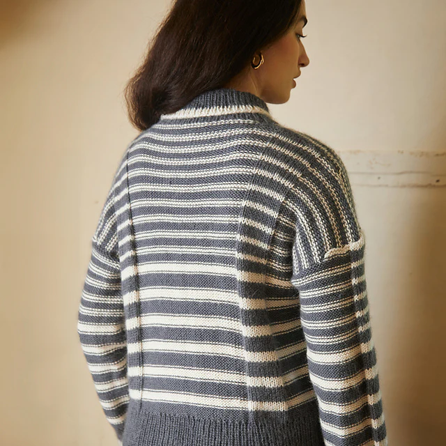 Iris Breton Stripe Panel Jumper by Birch + Bliss - Image 2