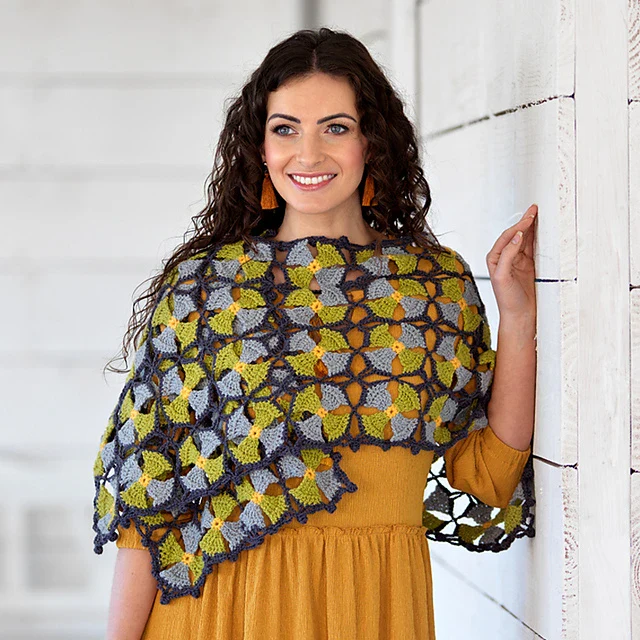 Janis Floral Wrap by Jane Crowfoot - Image 2