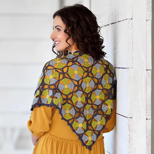 Janis Floral Wrap by Jane Crowfoot - Image 3