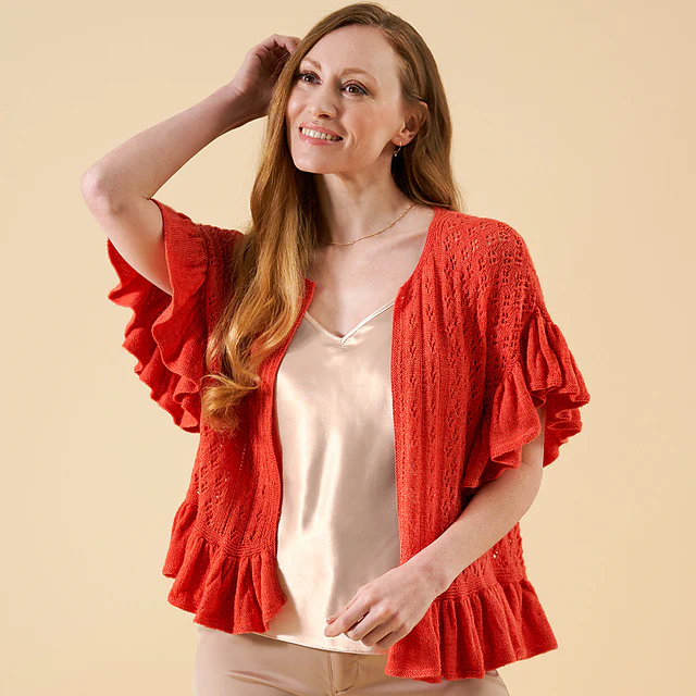 Juliana Lace Ruffle Top & Cardigan by Chloe Elizabeth Birch - Image 4