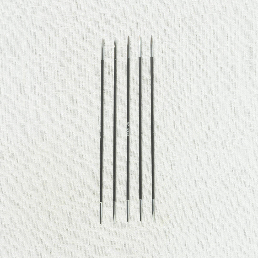 KnitPro Karbonz Deluxe Double Pointed Needle Set 6" - Image 3