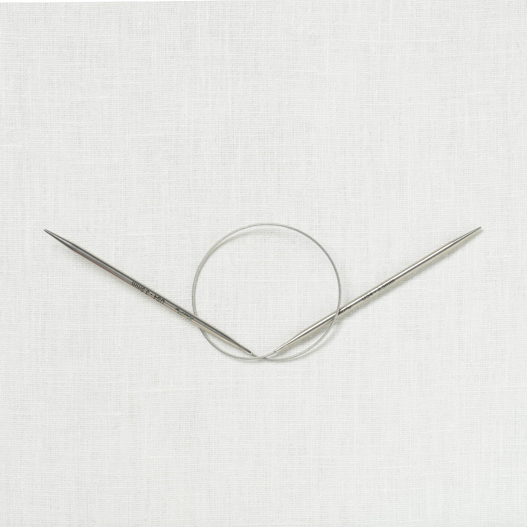 KnitPro Stelo Stainless Steel Lace Fixed Circular Needles 16"