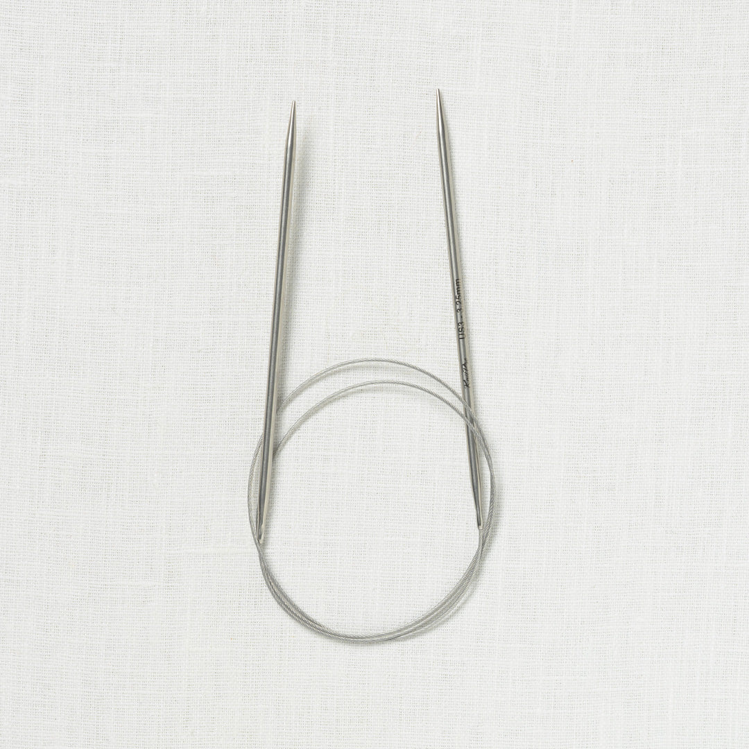 KnitPro Stelo Stainless Steel Lace Fixed Circular Needles 32"