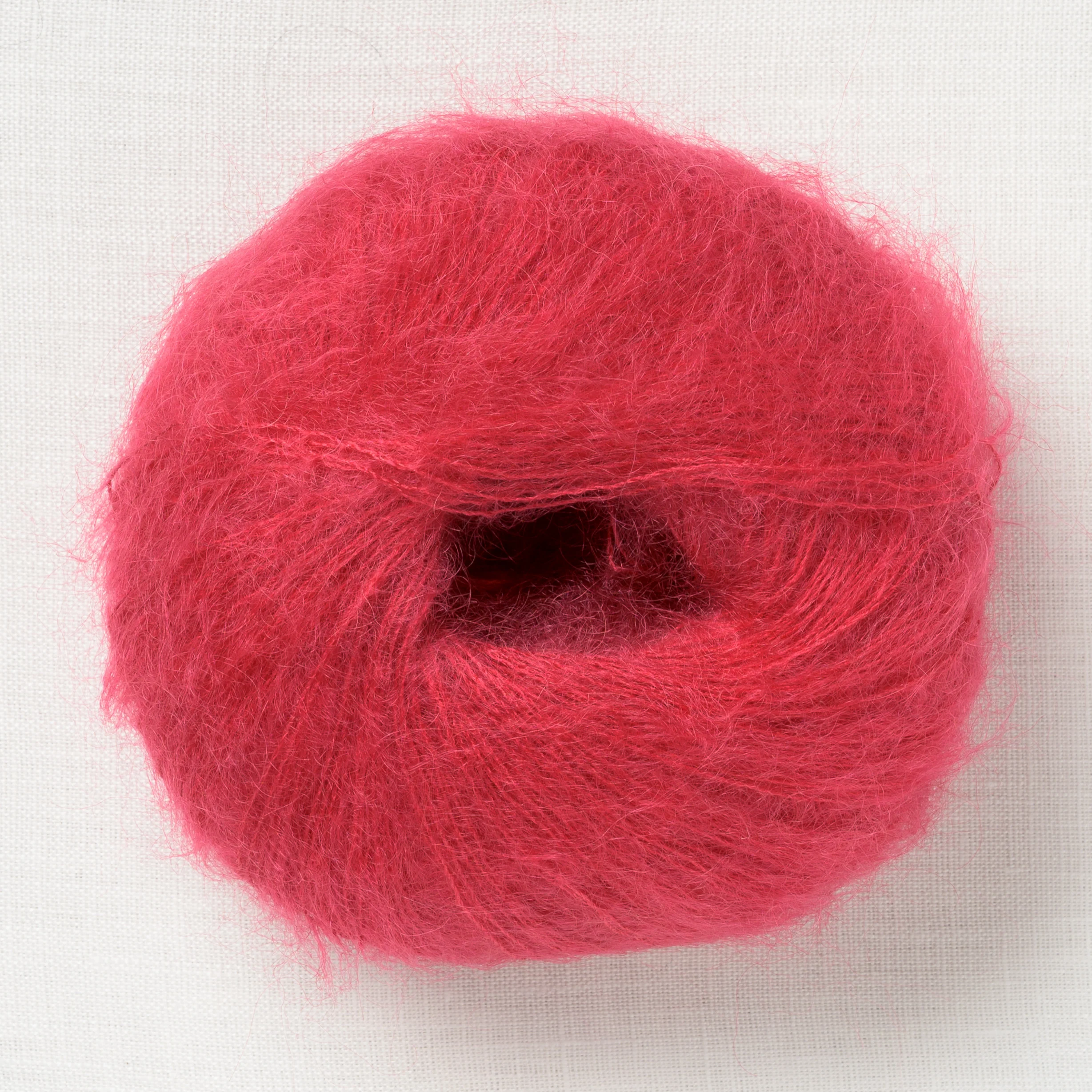 Knitting for Olive Soft Silk Mohair Raspberry Red