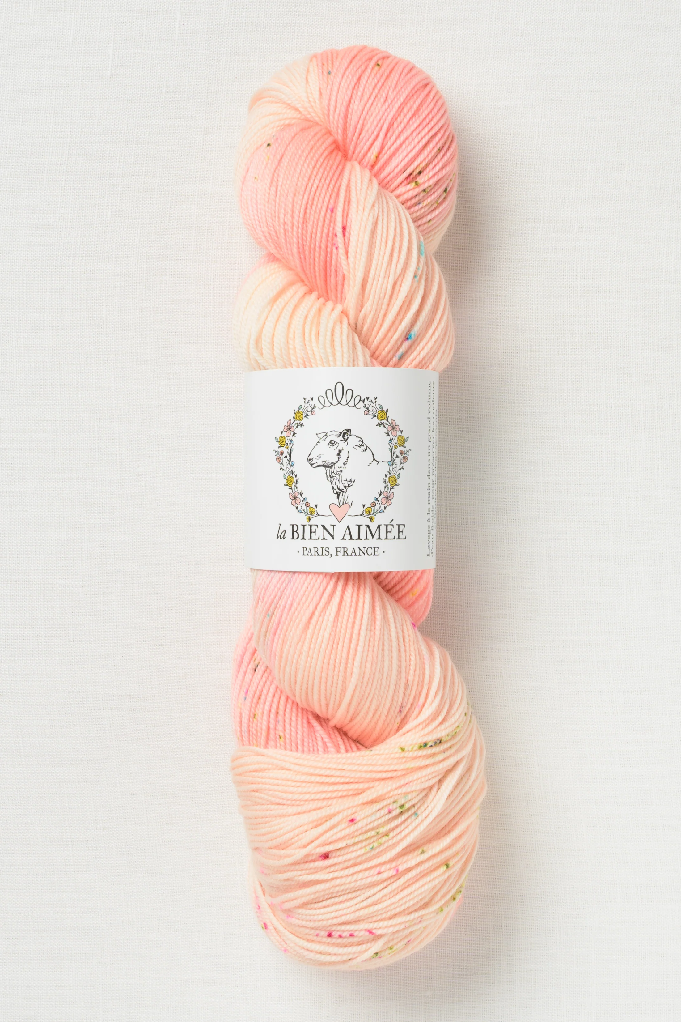 La Bien Aimee Merino Sport Peach Pom Pom