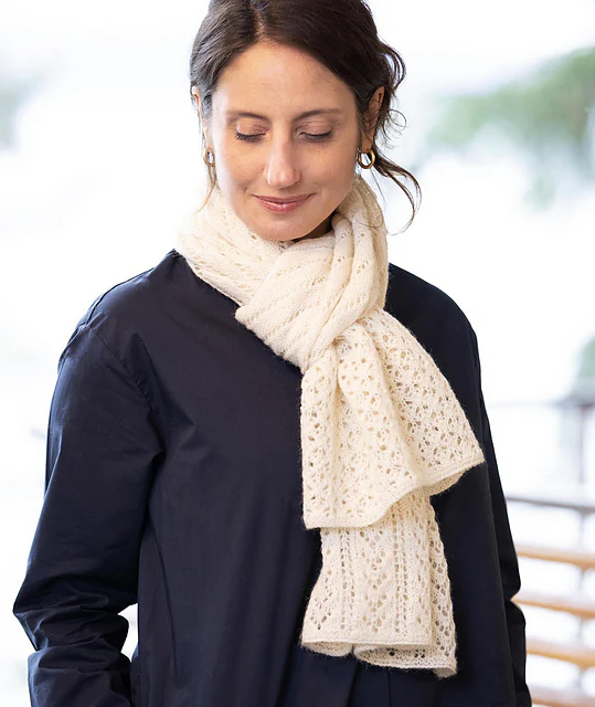 Lace Sampler Scarf by Churchmouse Yarns and Teas - Image 3