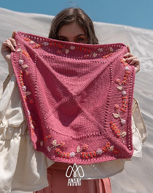 Lais Embroidered Bandana by Matthew Schrank - Image 2