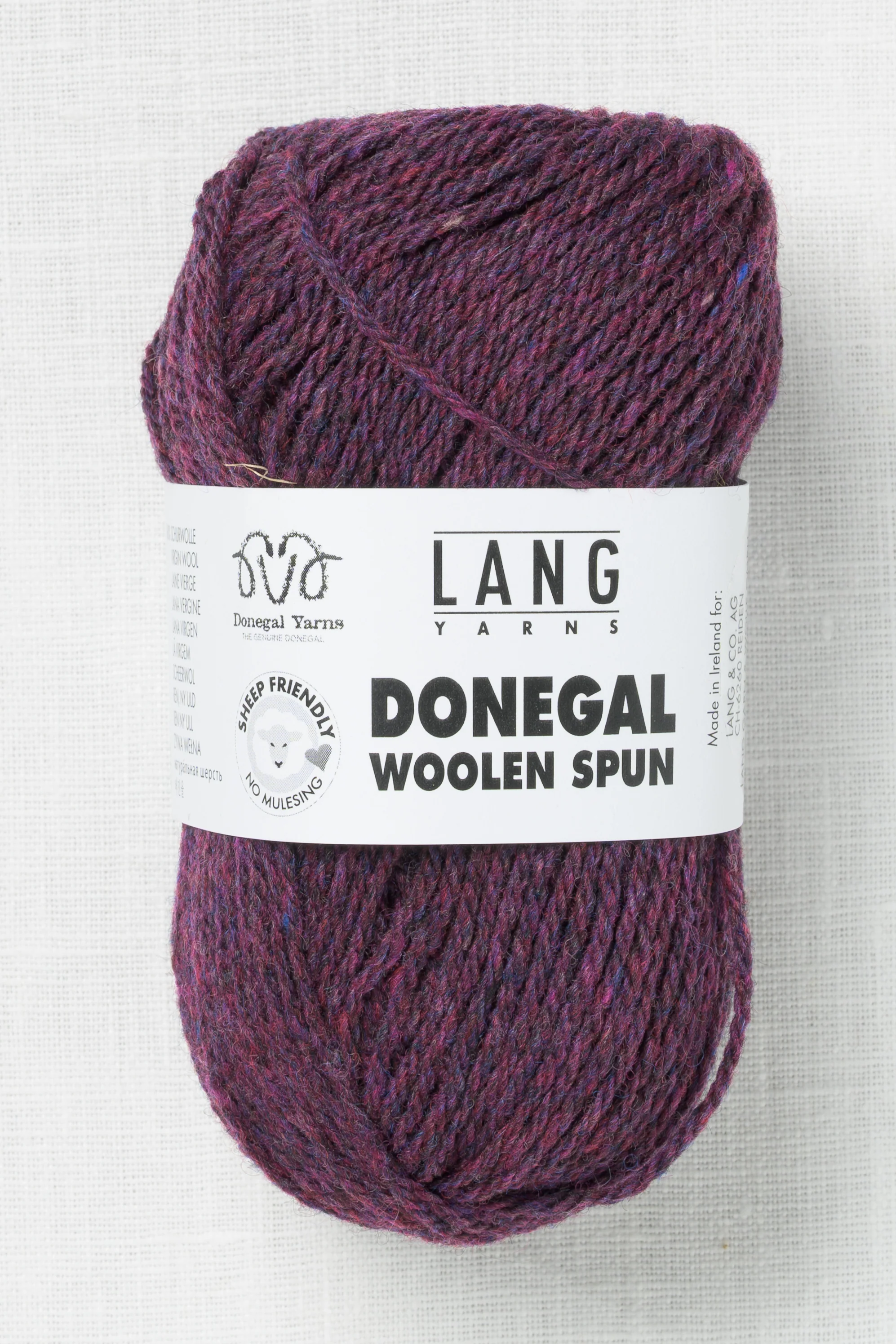 Lang Yarns Donegal Woolen Spun 80 Aubergine