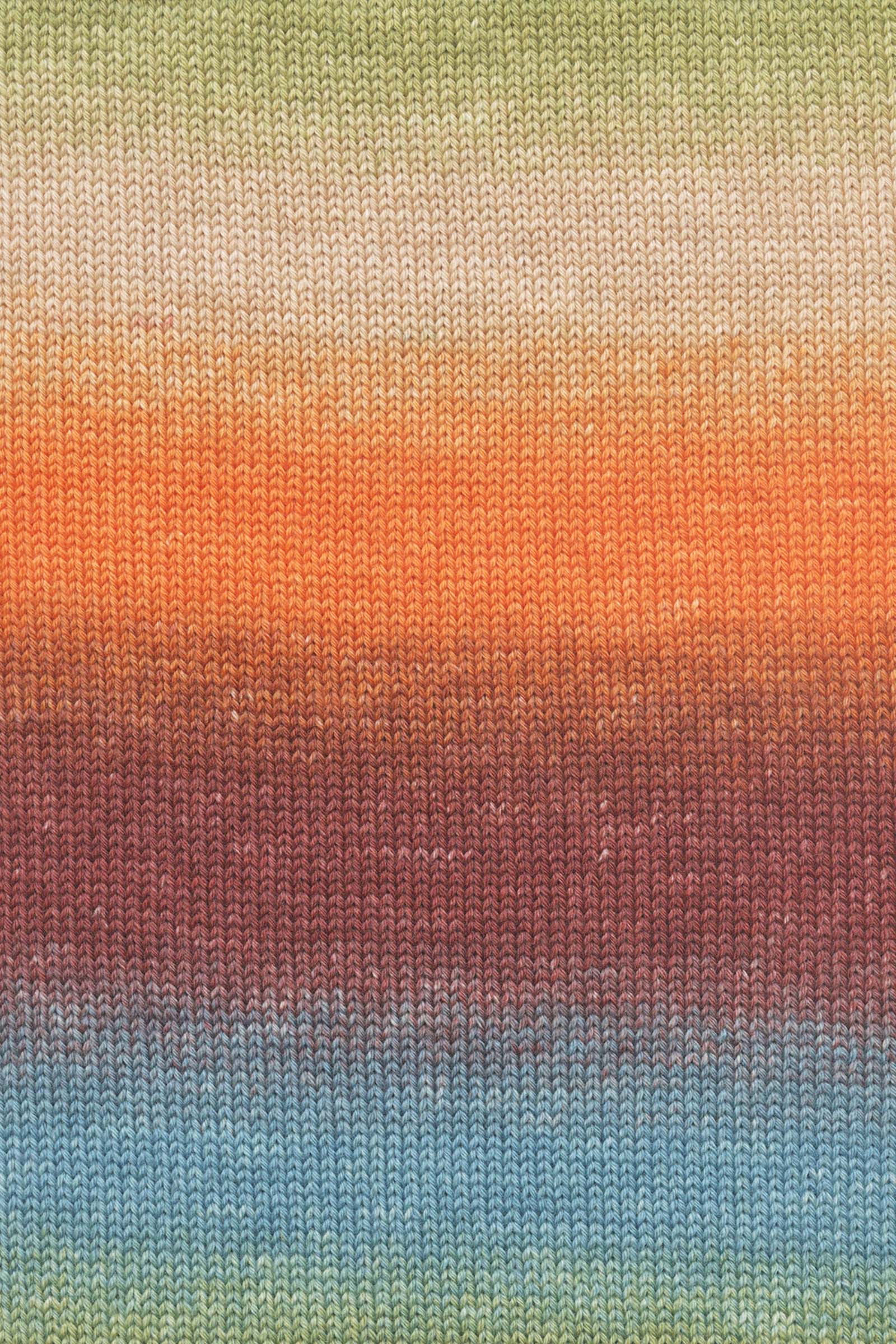 Lang Yarns Merino 200 Bebe Color 551 Orange Green - Image 2