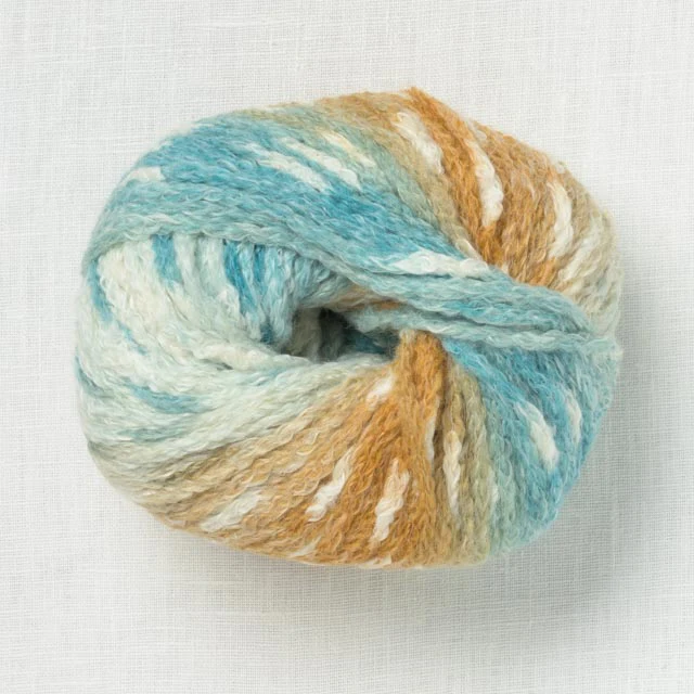 Lang Yarns Snowflake Multicolor 3 Petrol Brown Off White (Limited Edition)