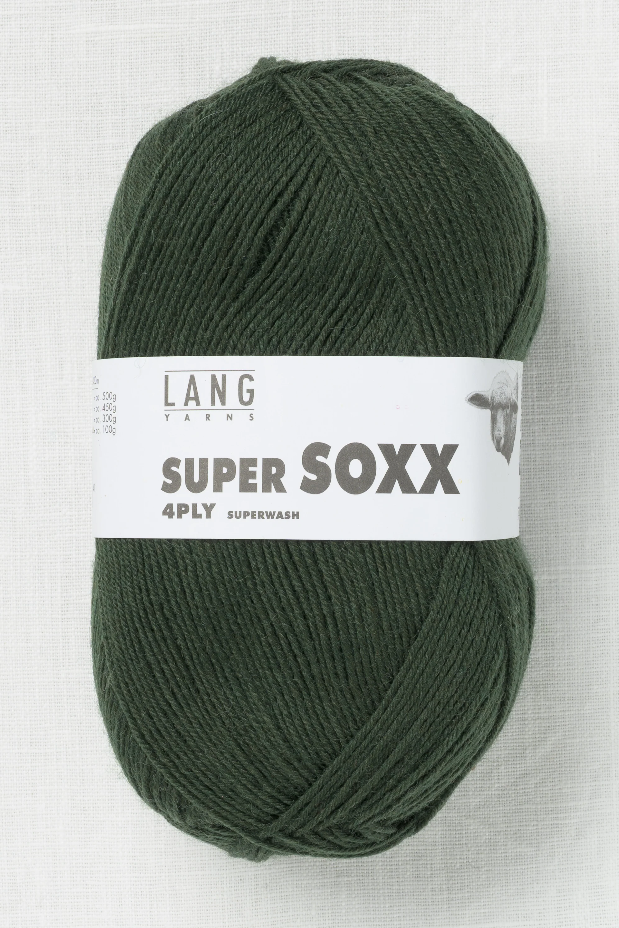 Lang Yarns Super Soxx 4Ply 18 Dark Green