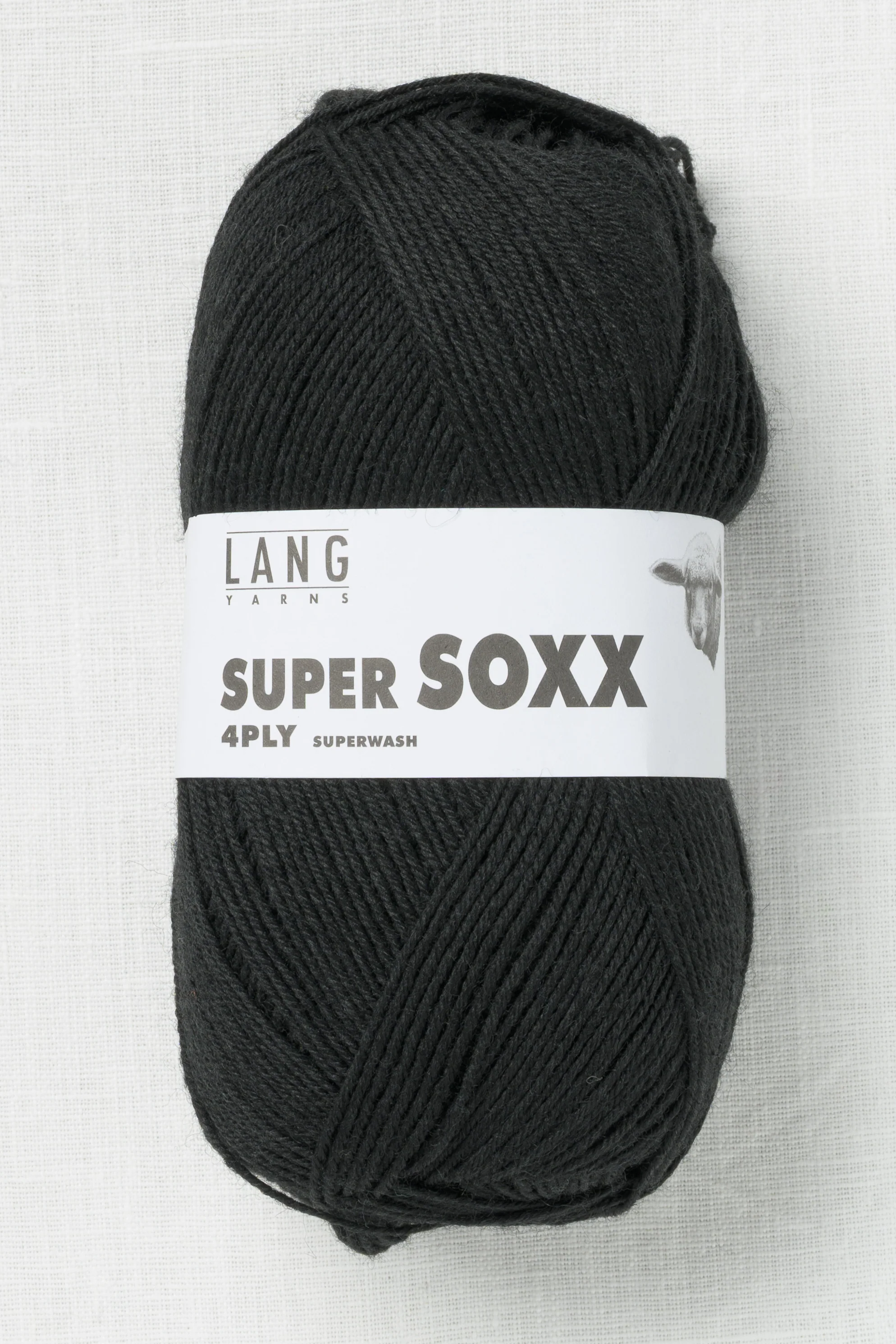 Lang Yarns Super Soxx 4Ply 4 Black