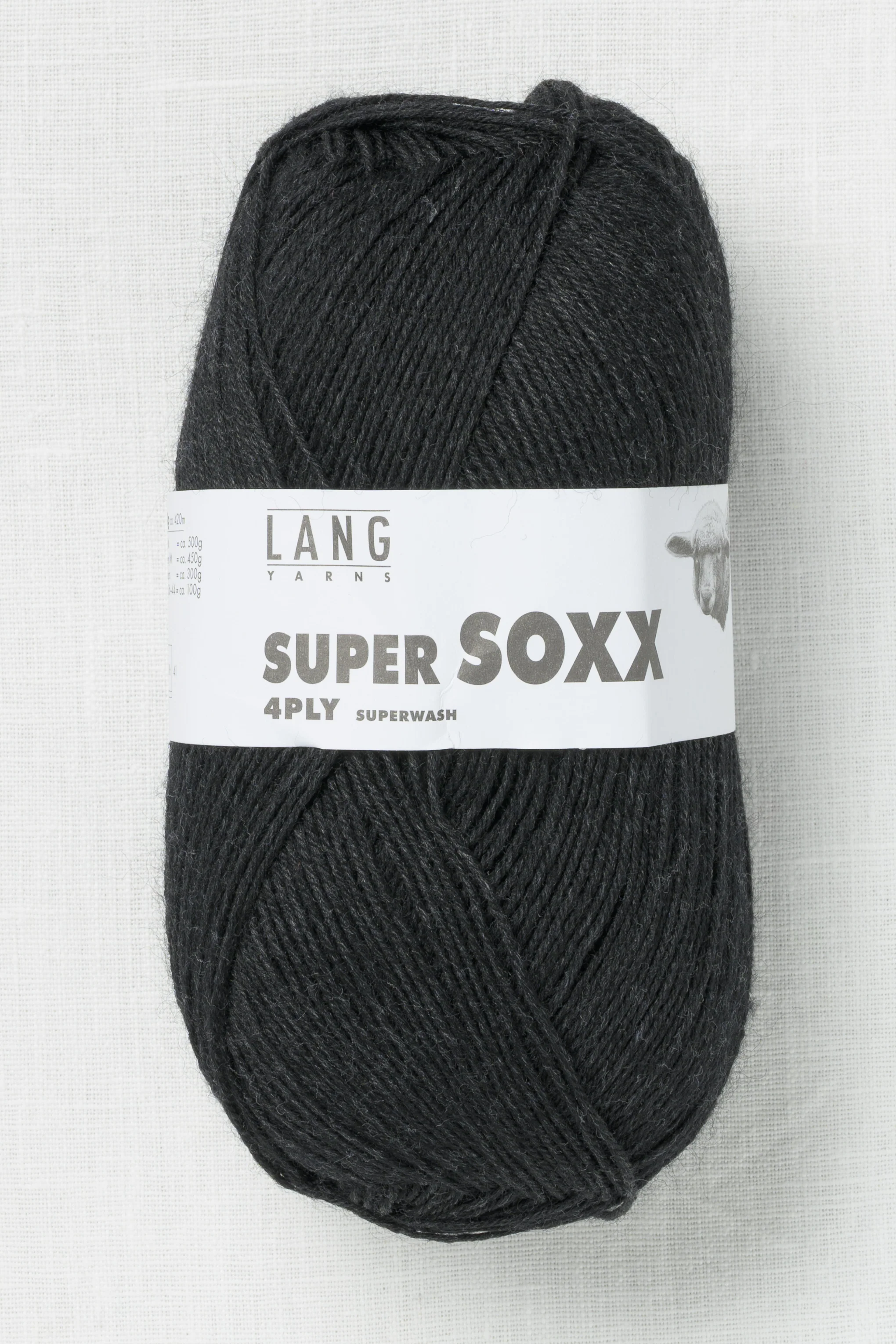 Lang Yarns Super Soxx 4Ply 70 Anthracite Melange
