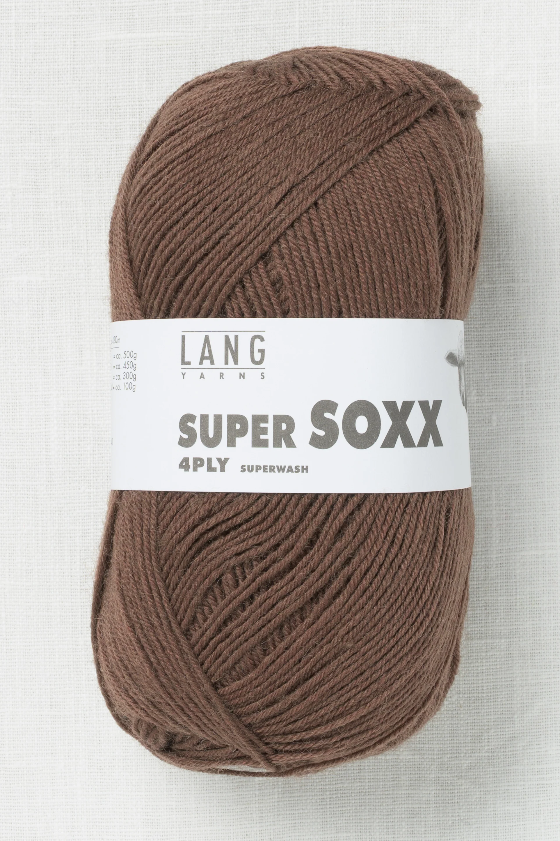 Lang Yarns Super Soxx 4Ply 96 Light Brown