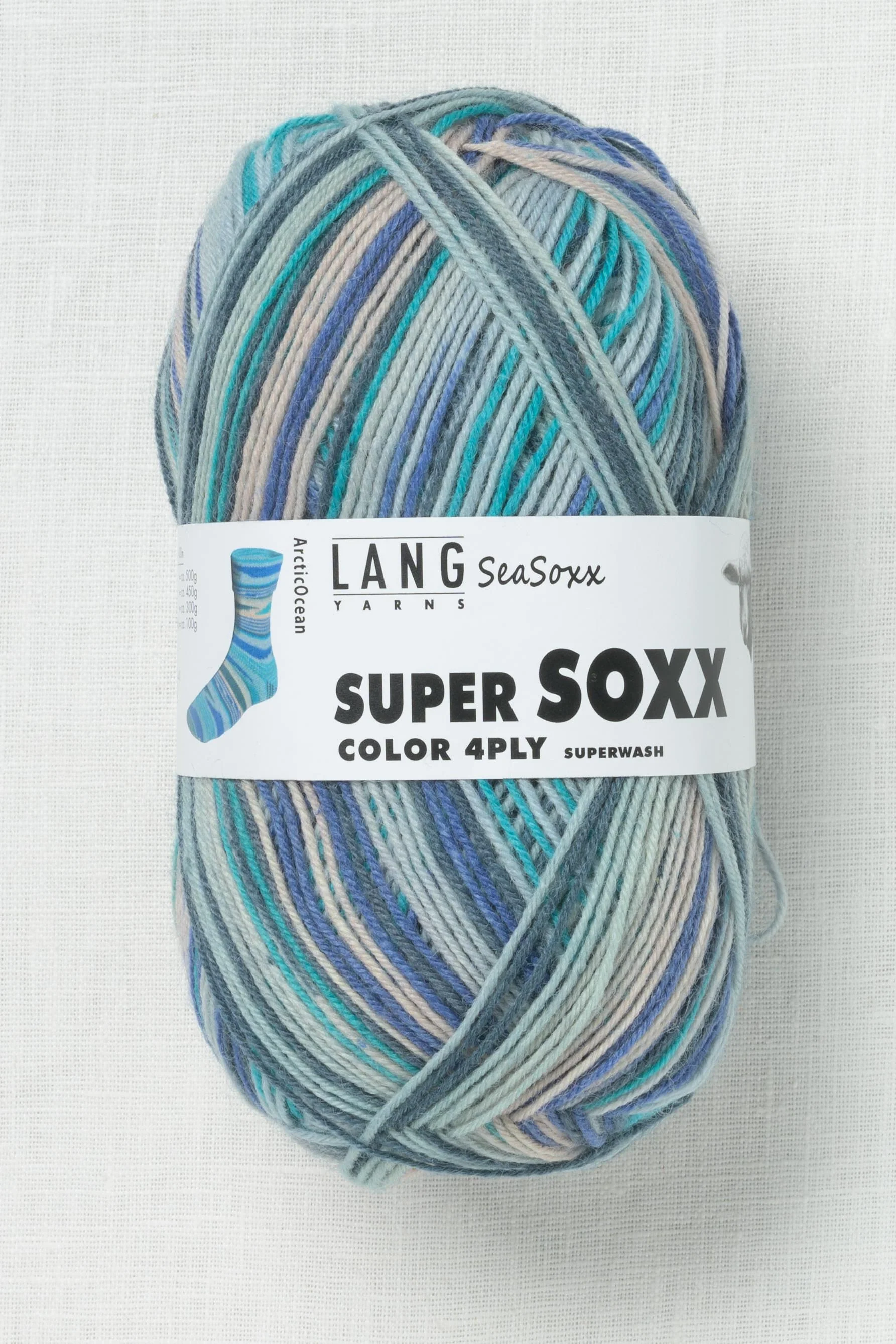 Lang Yarns Super Soxx Color 415 Arctic (Limited Edition)