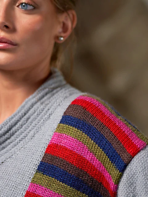 Leila Side Stripe Panel Jumper by Zandra Rhodes - Image 2