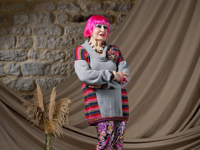 Leila Side Stripe Panel Jumper by Zandra Rhodes - Image 4