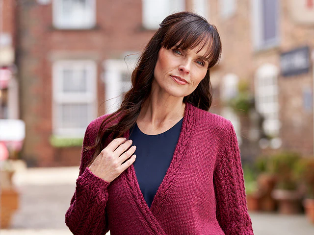 Levisham Lace Sleeve Wrap Cardigan by Sarah Hatton - Image 3