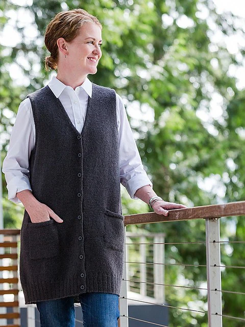 Library Vest by Churchmouse Yarns and Teas - Image 2