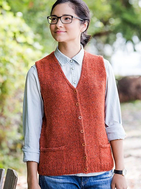 Library Vest by Churchmouse Yarns and Teas - Image 3