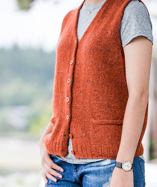 Library Vest by Churchmouse Yarns and Teas - Image 4