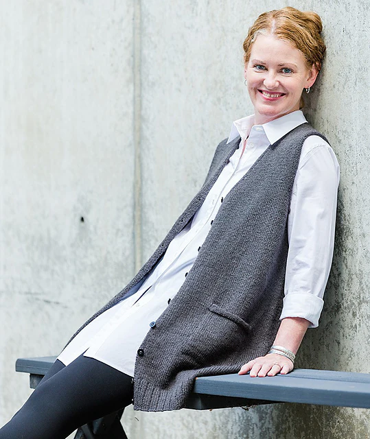 Library Vest by Churchmouse Yarns and Teas - Image 6