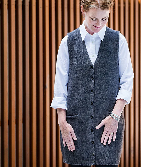 Library Vest by Churchmouse Yarns and Teas - Image 7