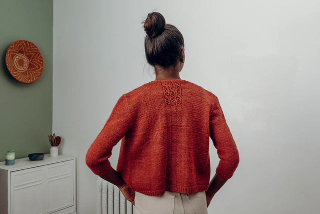 Licorice Lace Cardigan by Julia Farwell-Clay - Image 5