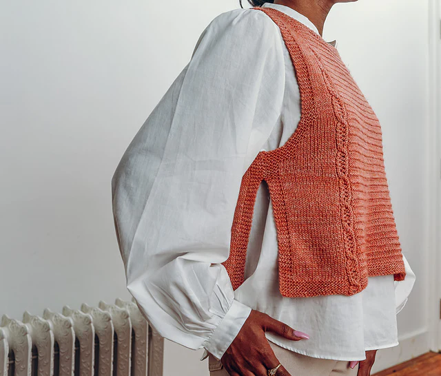 Licorice Twist Vest by Julia Farwell-Clay - Image 9