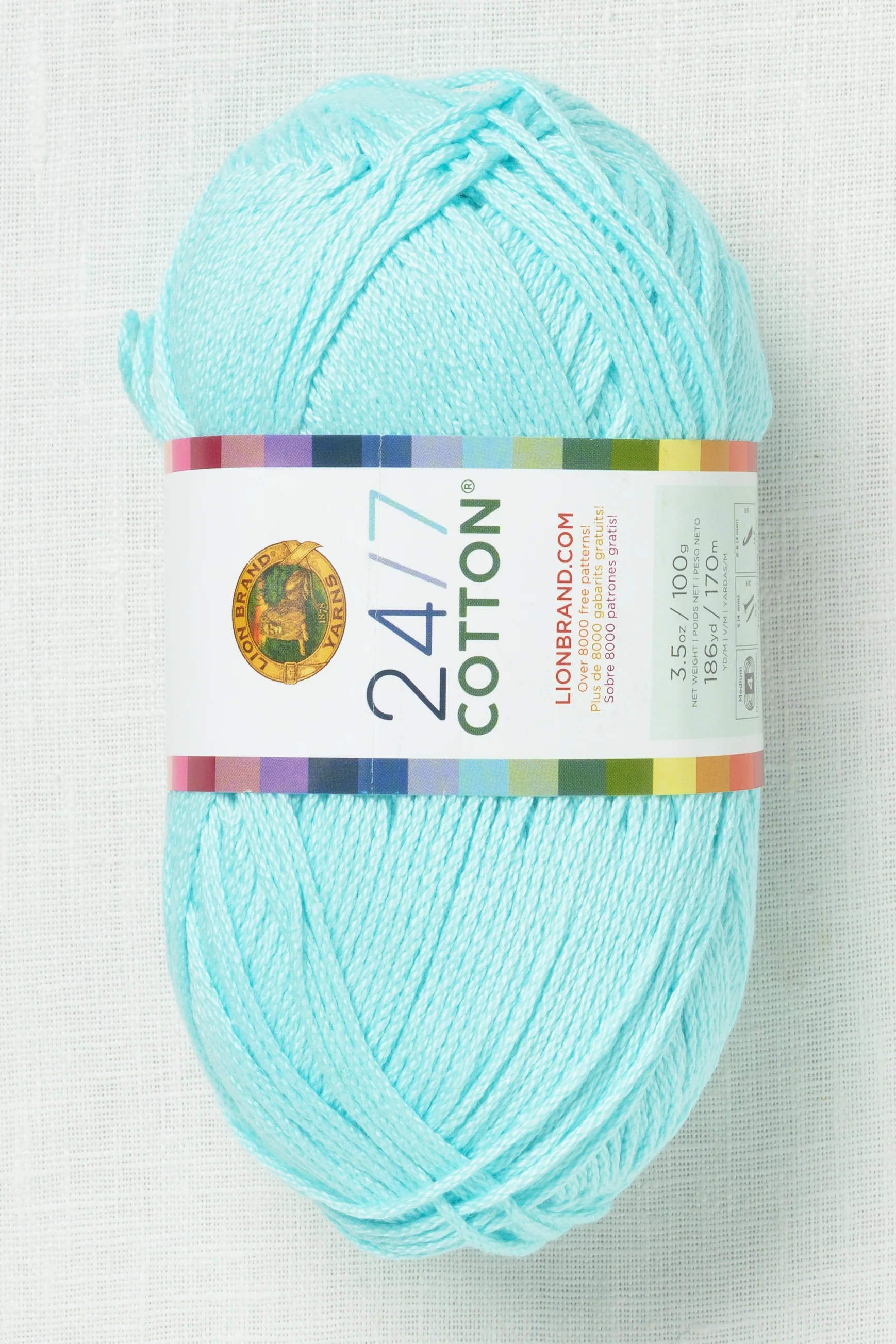 Lion Brand 24/7 Cotton 102A Aqua