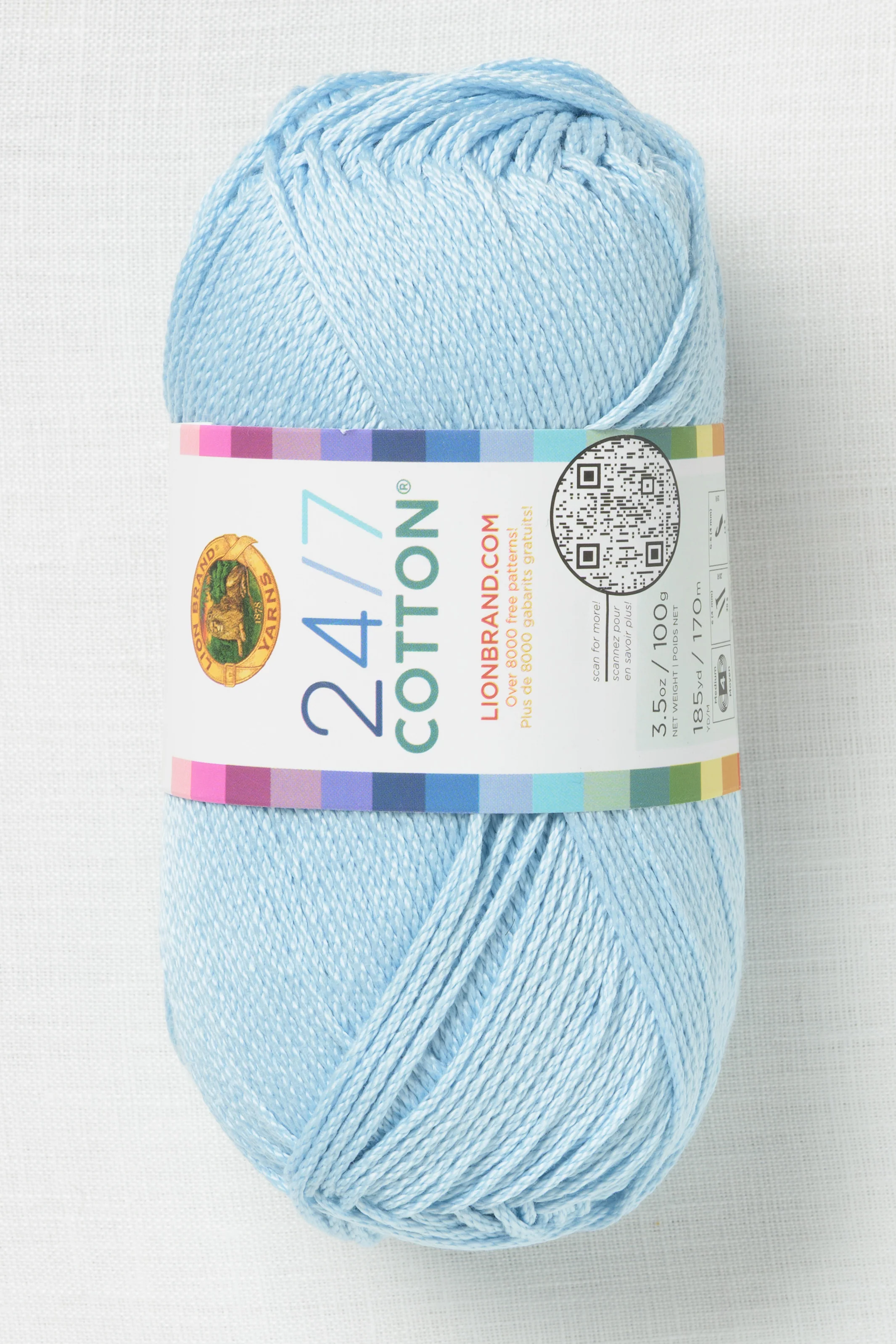Lion Brand 24/7 Cotton 105AZ Chambray