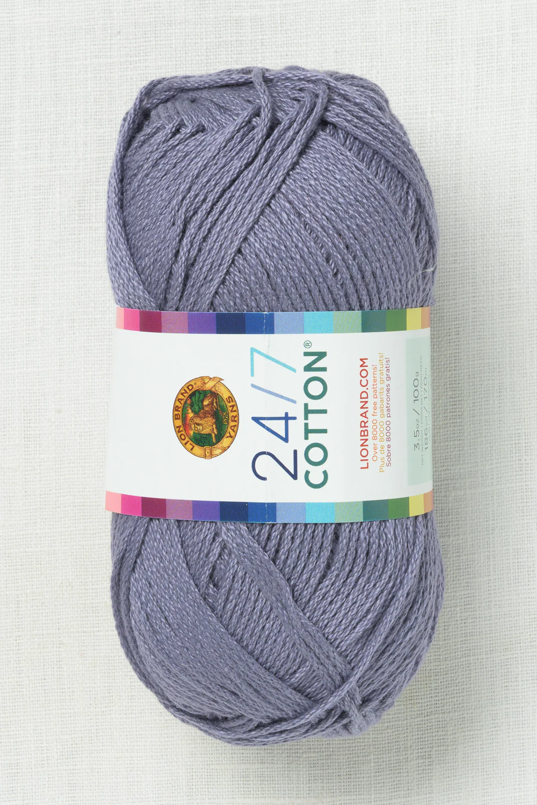 Lion Brand 24/7 Cotton 109AV Blue Grey