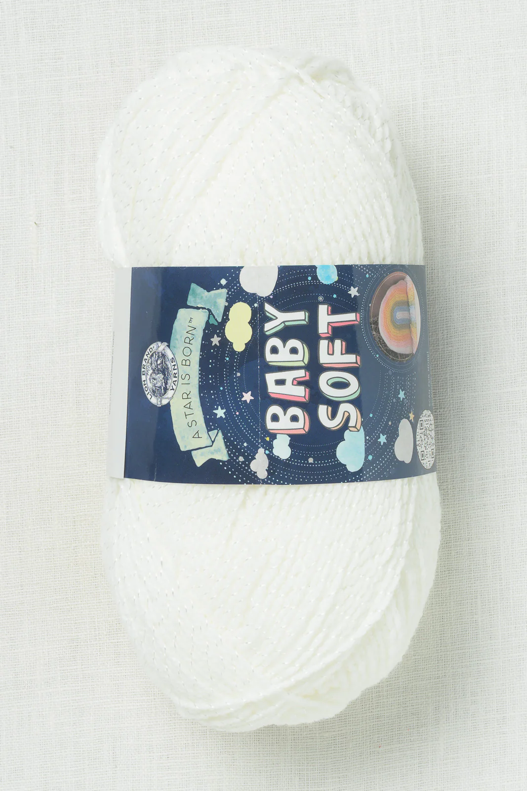 Lion Brand Baby Soft 200C Baby White