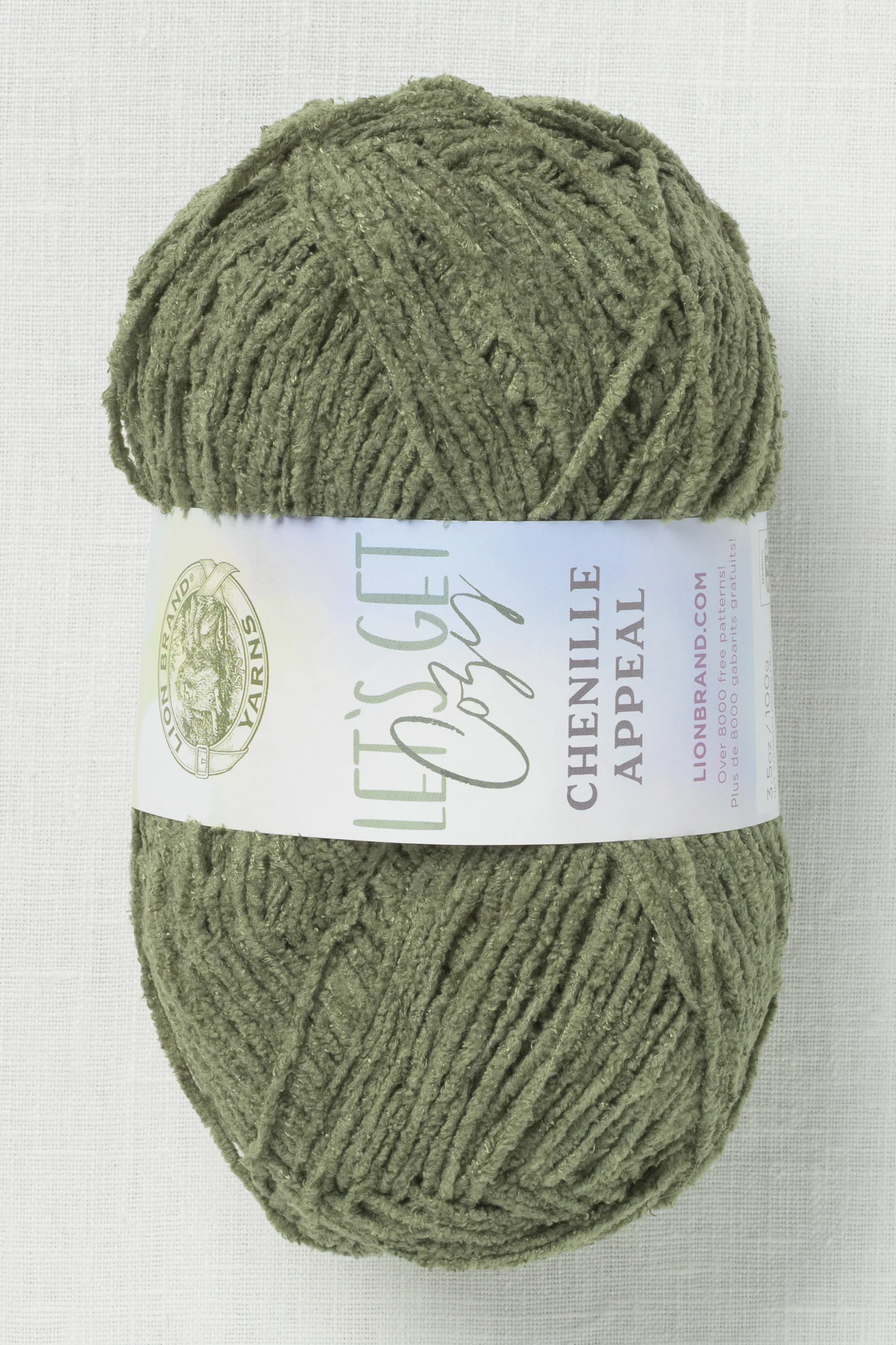 Lion Brand Chenille Appeal 177K Loden Green