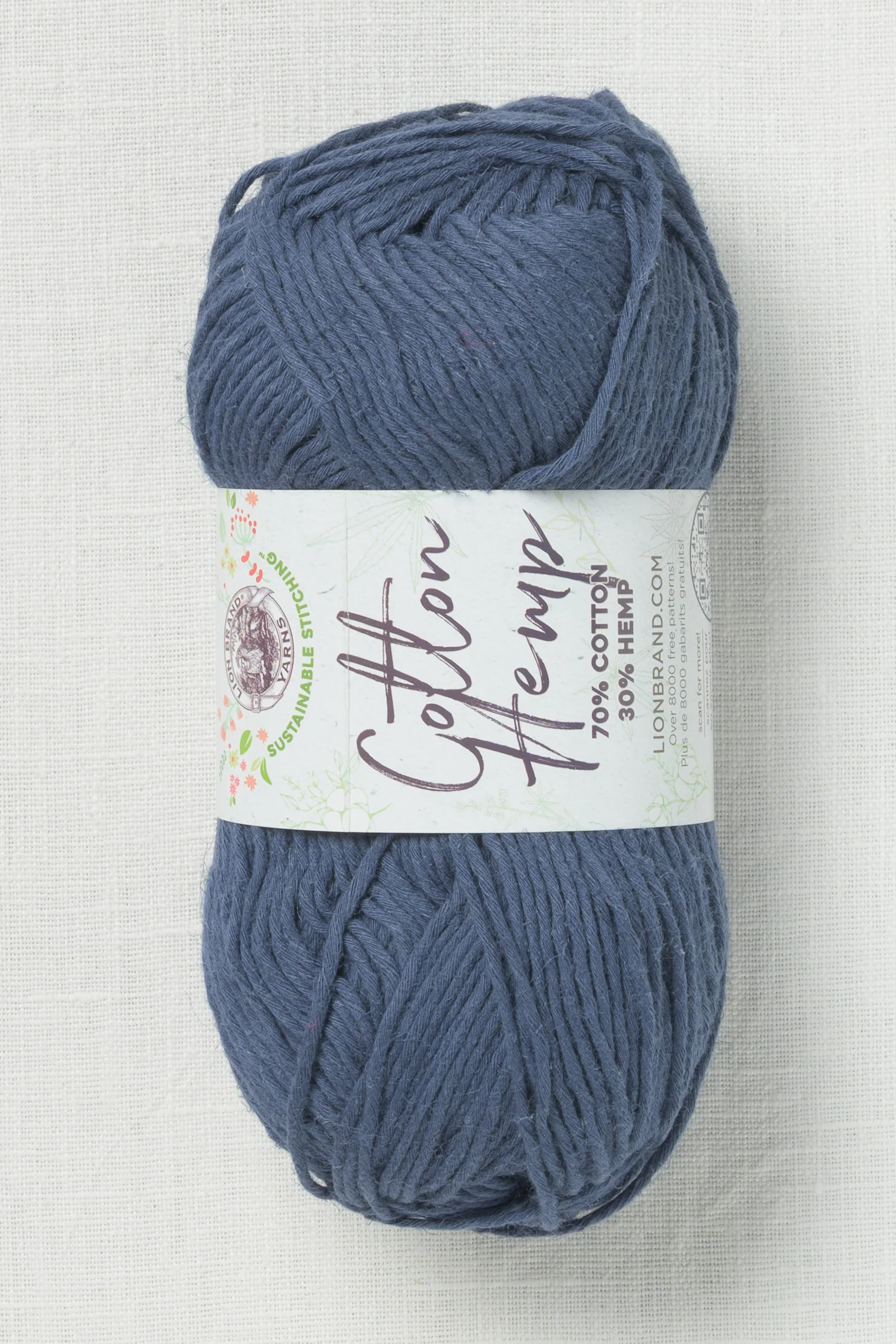 Lion Brand Cotton Hemp 110AS Deep Denim