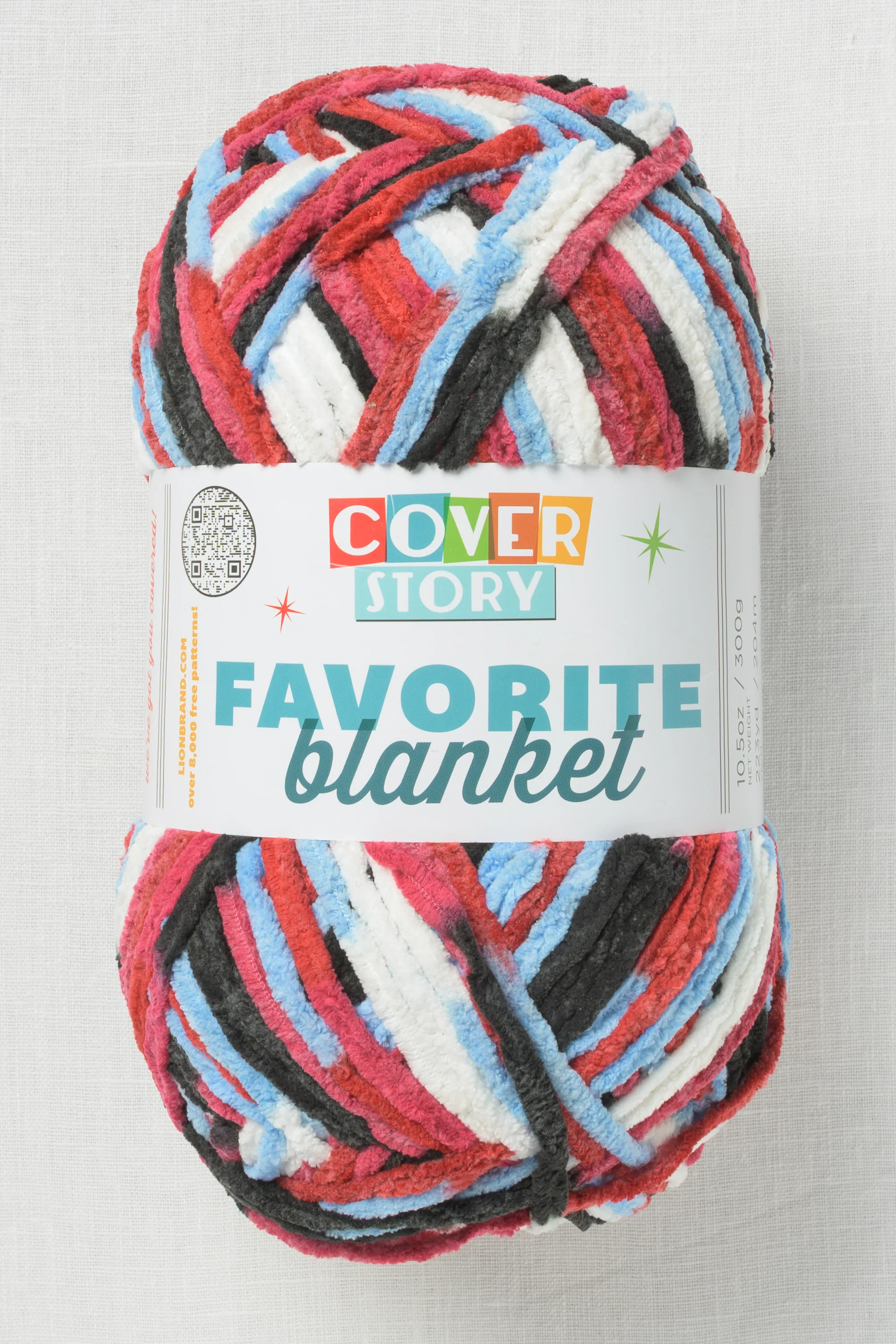 Lion Brand Cover Story Favorite Blanket 213AV Burrr Berry