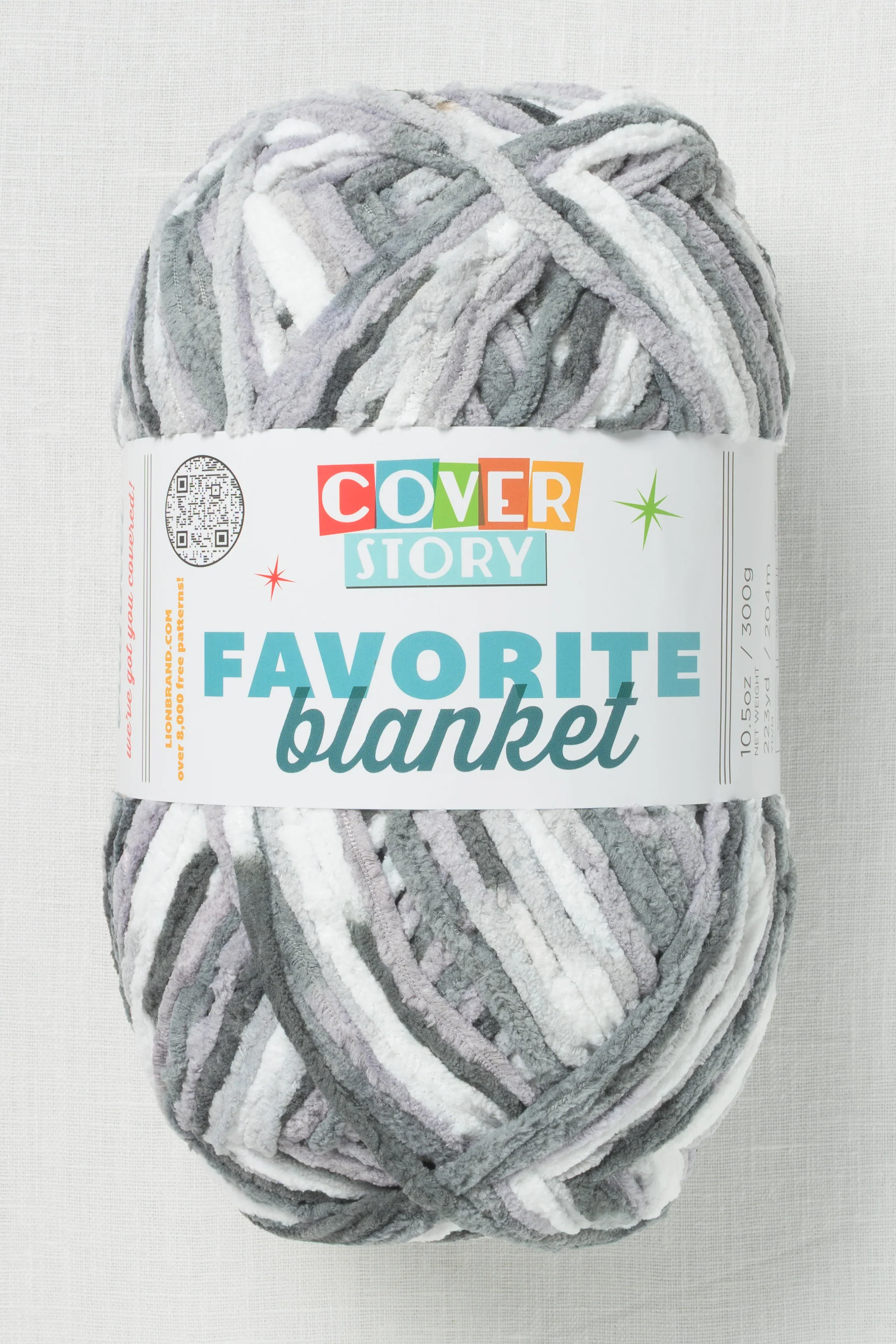 Lion Brand Cover Story Favorite Blanket 216M Perfect Storm