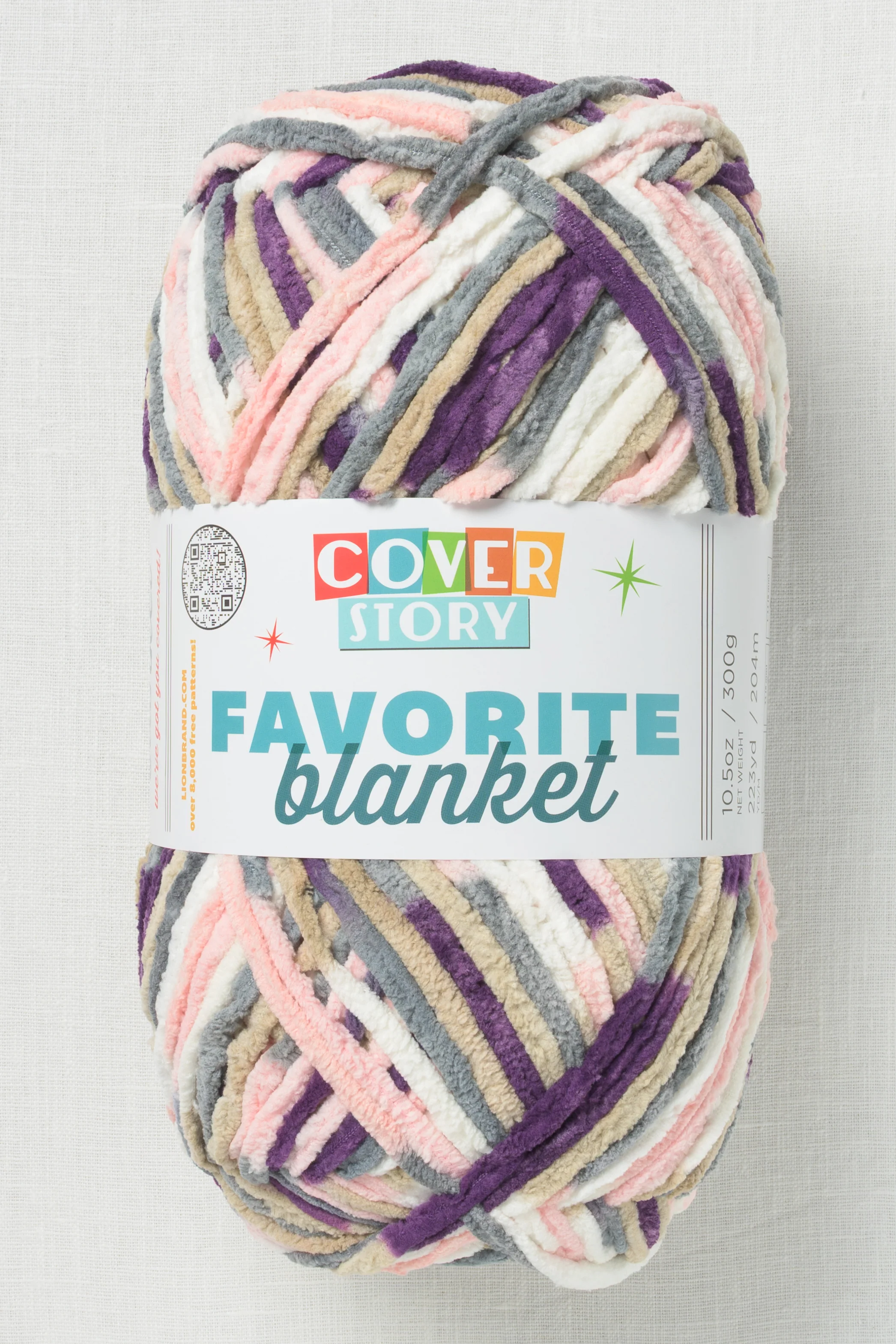 Lion Brand Cover Story Favorite Blanket 218AB Primrose