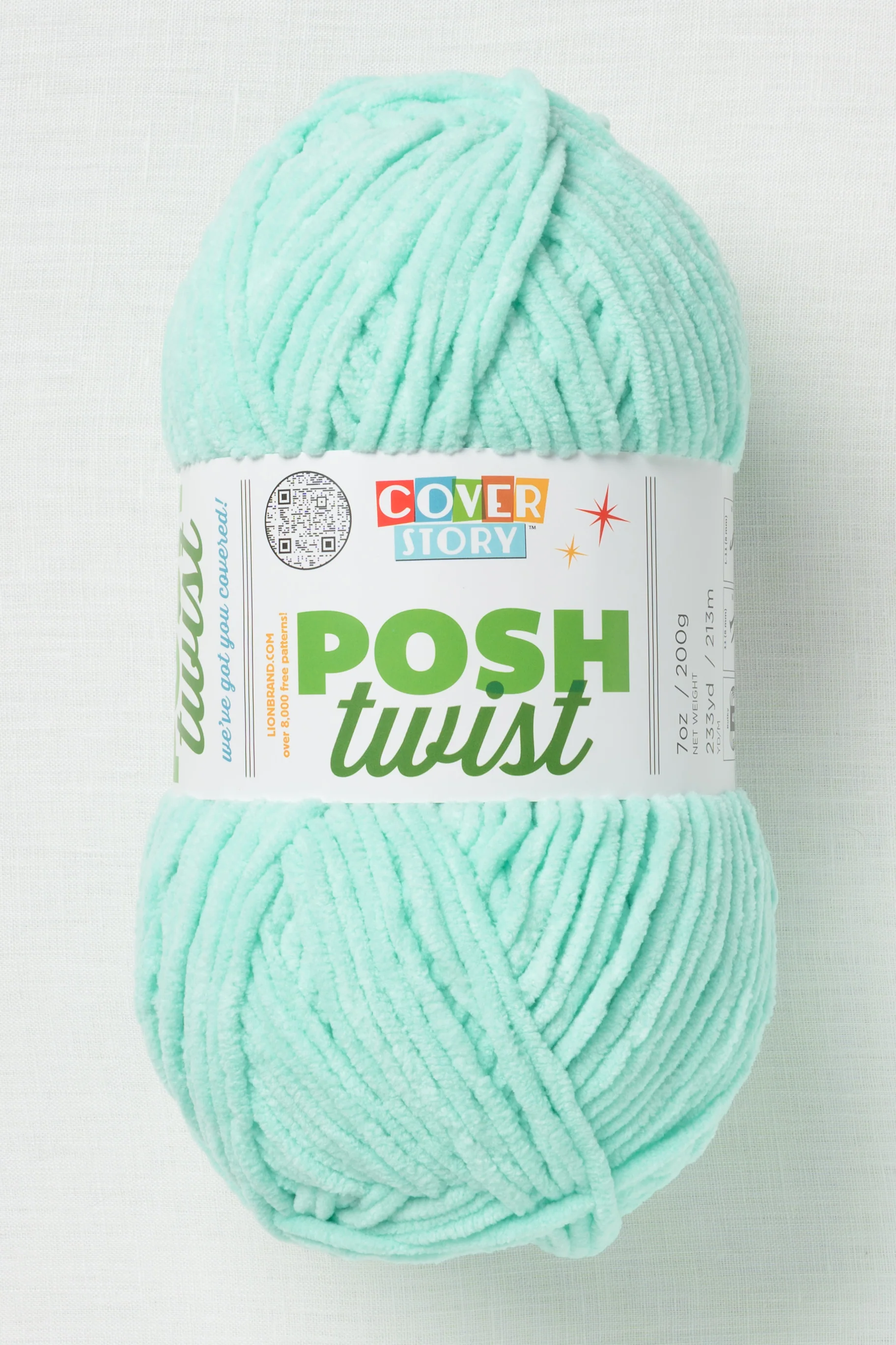 Lion Brand Cover Story Posh Twist 170AH Mint Chip