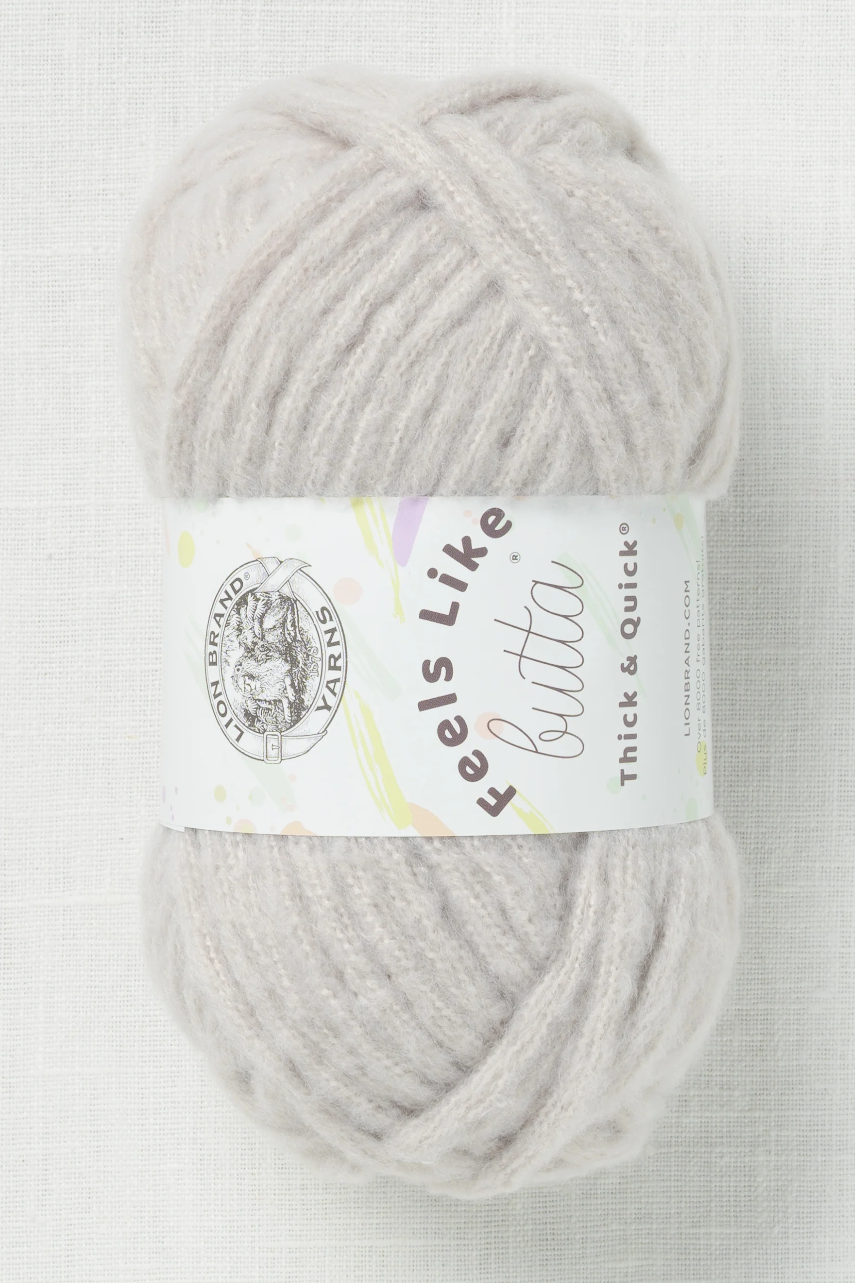 Lion Brand Feels Like Butta Thick & Quick 149AL Quiet Grey