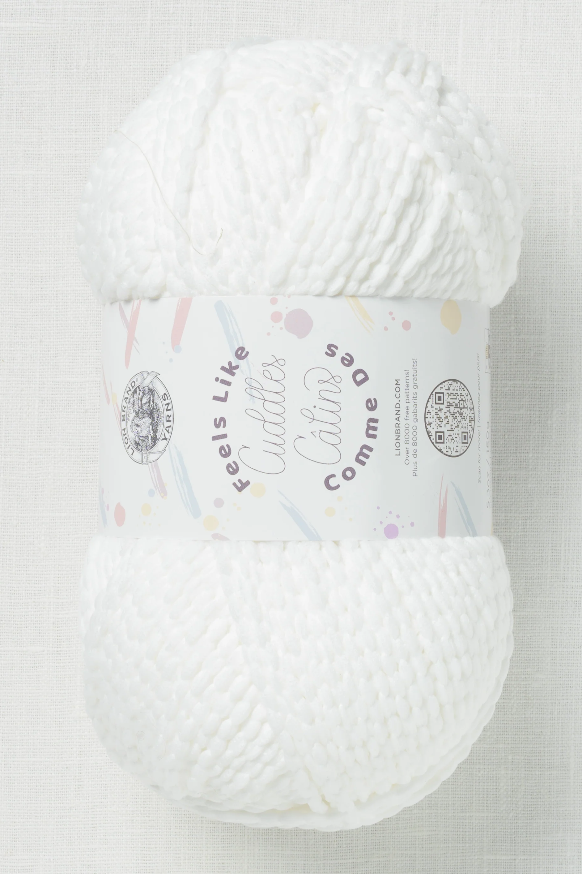 Lion Brand Feels Like Cuddles 100D Snow