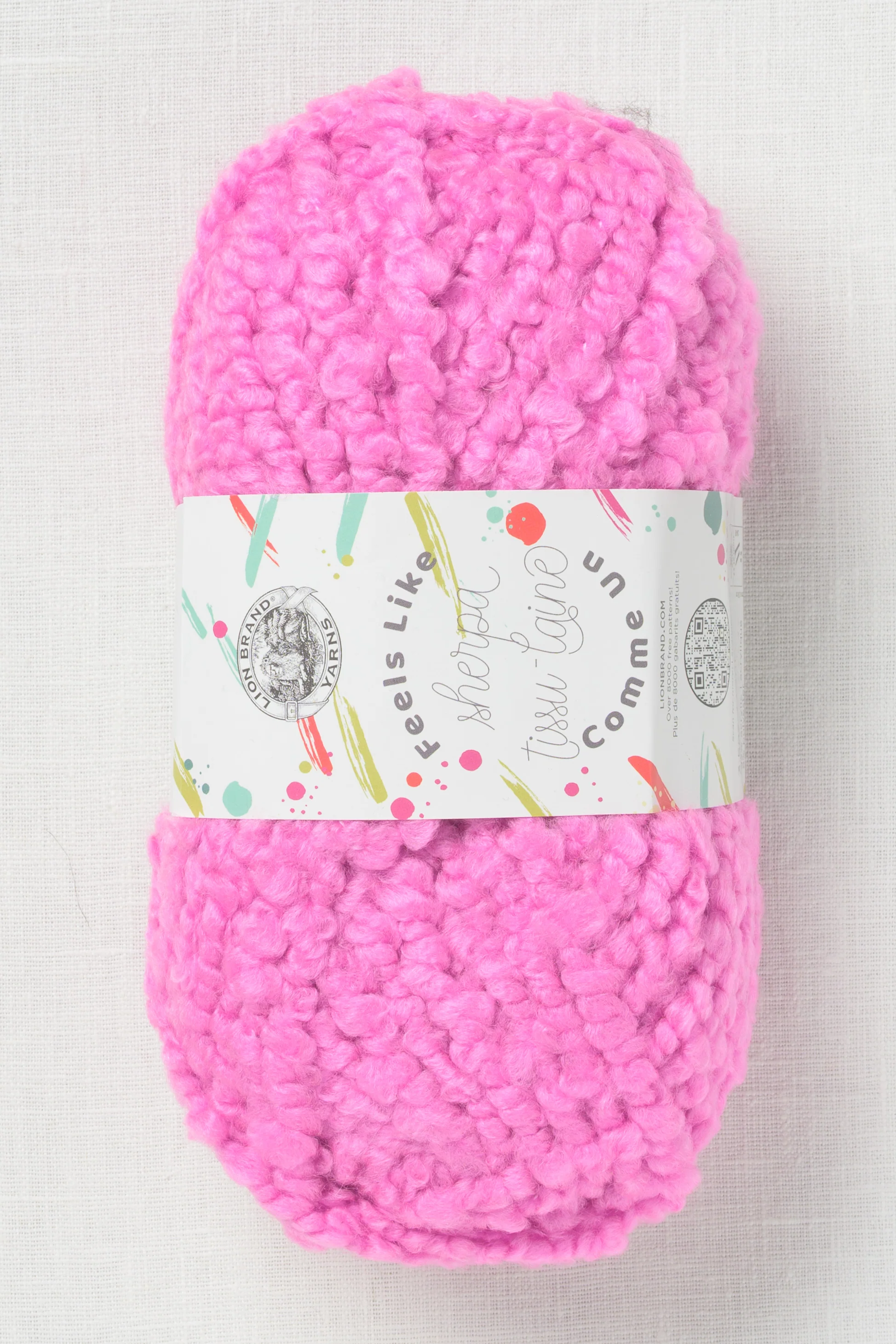 Lion Brand Feels Like Sherpa 146C Orchid